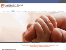 Tablet Screenshot of infantnutritioncouncil.com